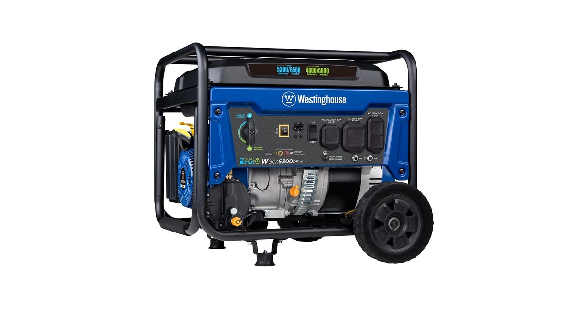 Westinghouse 6500W Dual Fuel Home Backup product image