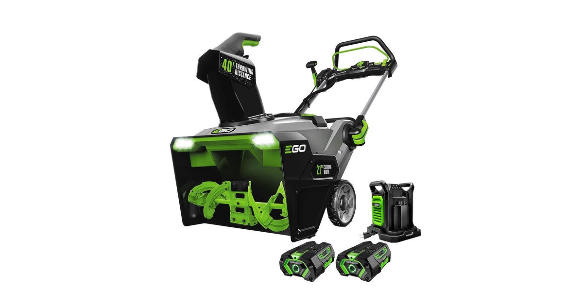 EGO Power+ 21-Inch Snow Blower with Two 5Ah Batteries product image