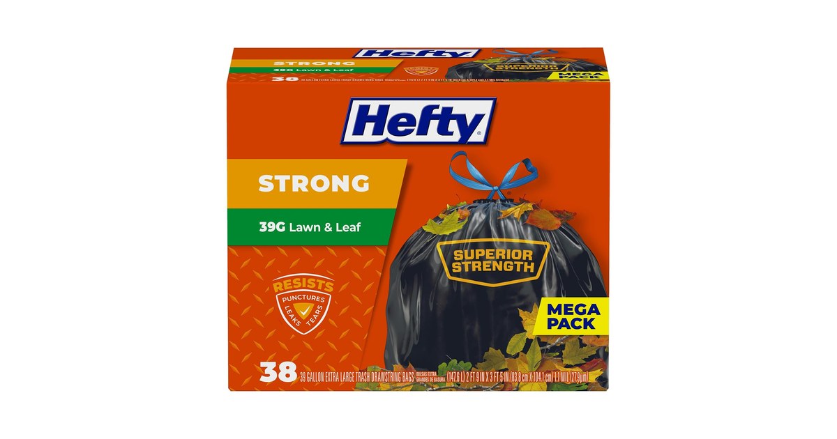 Hefty Strong Lawn & Leaf 39-Gallon (38 ct) product image