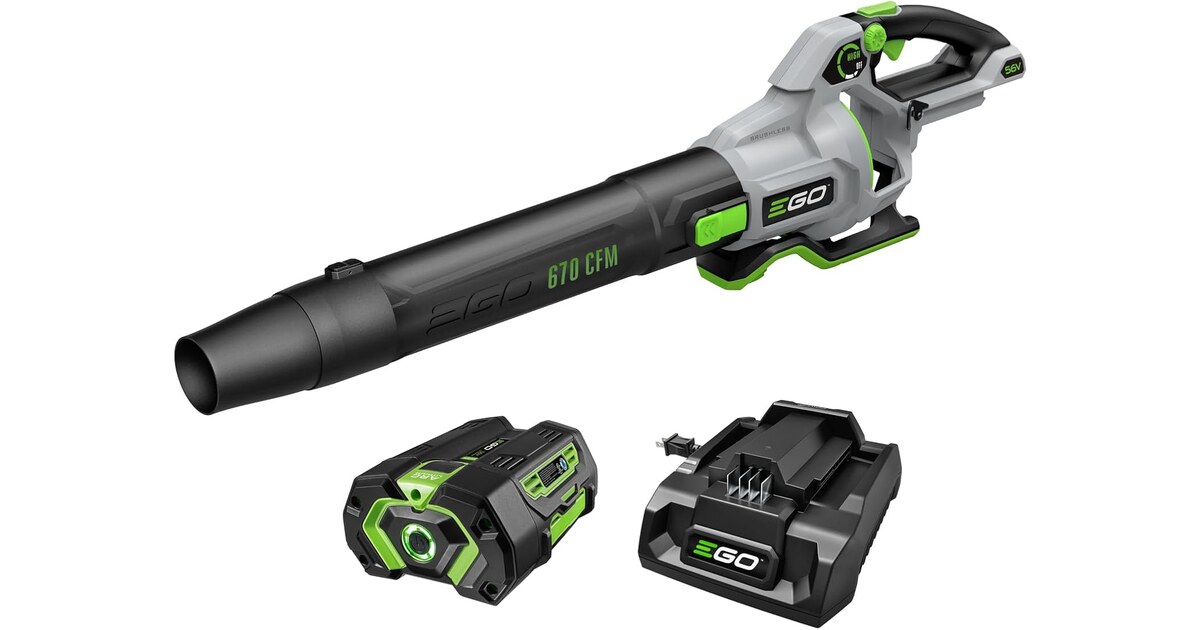 EGO POWER+ 670 CFM cordless leaf blower with 56V battery